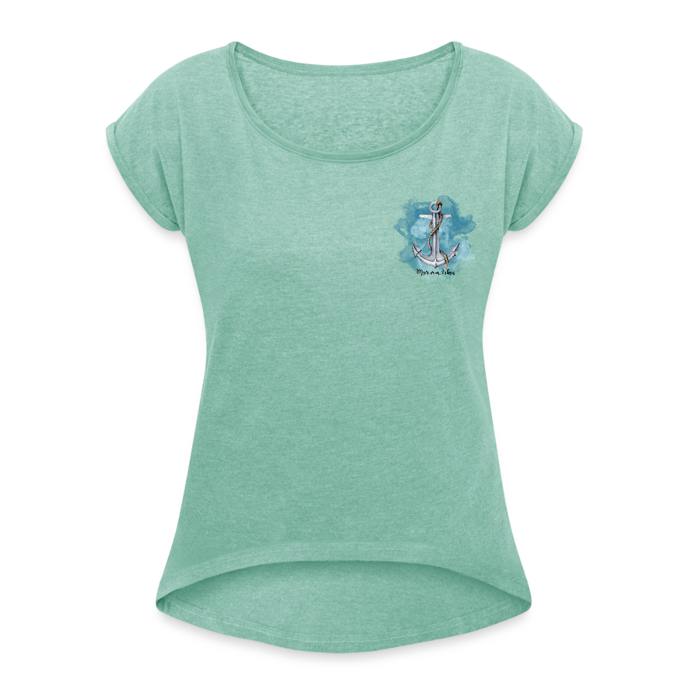 Frauen T-Shirt - Meer vom Leben - Minze meliert