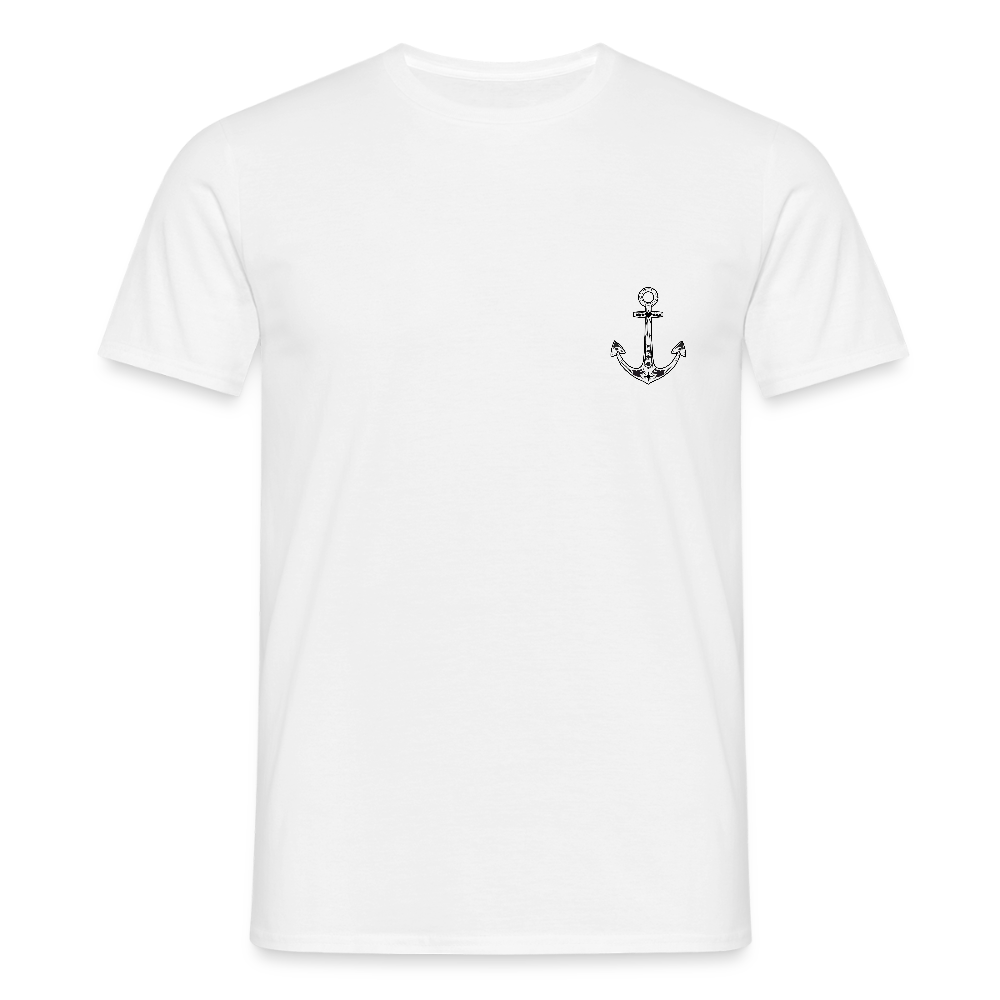 Männer T-Shirt - Anker - Weiß