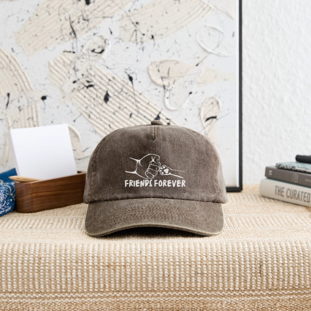 Relaxed Vintage Cap - Friends Forever - Vintage Braun