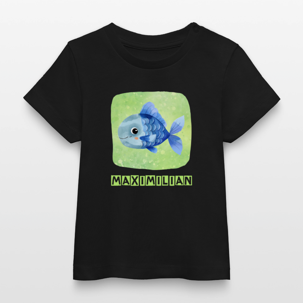Bio-T-Shirt BABY Fisch - Schwarz