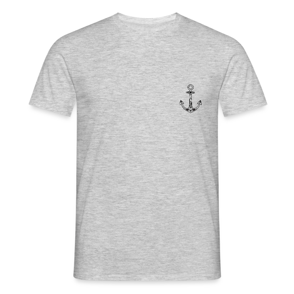 Männer T-Shirt - Anker - Grau meliert