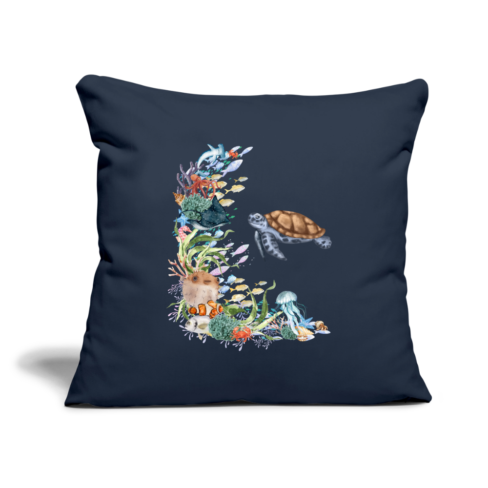 Sofakissen mit Füllung 44 x 44 cm - Navy