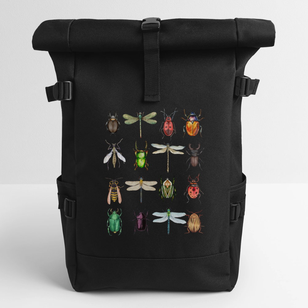 Rolltop Rucksack - Käfer - Schwarz