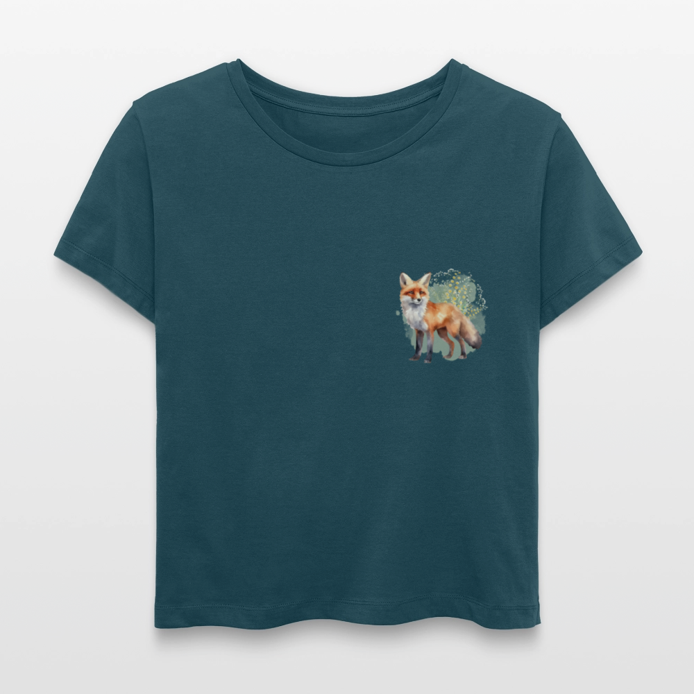 Frauen Bio-T-Shirt - FuchsLiebe - Dunkles Petrol