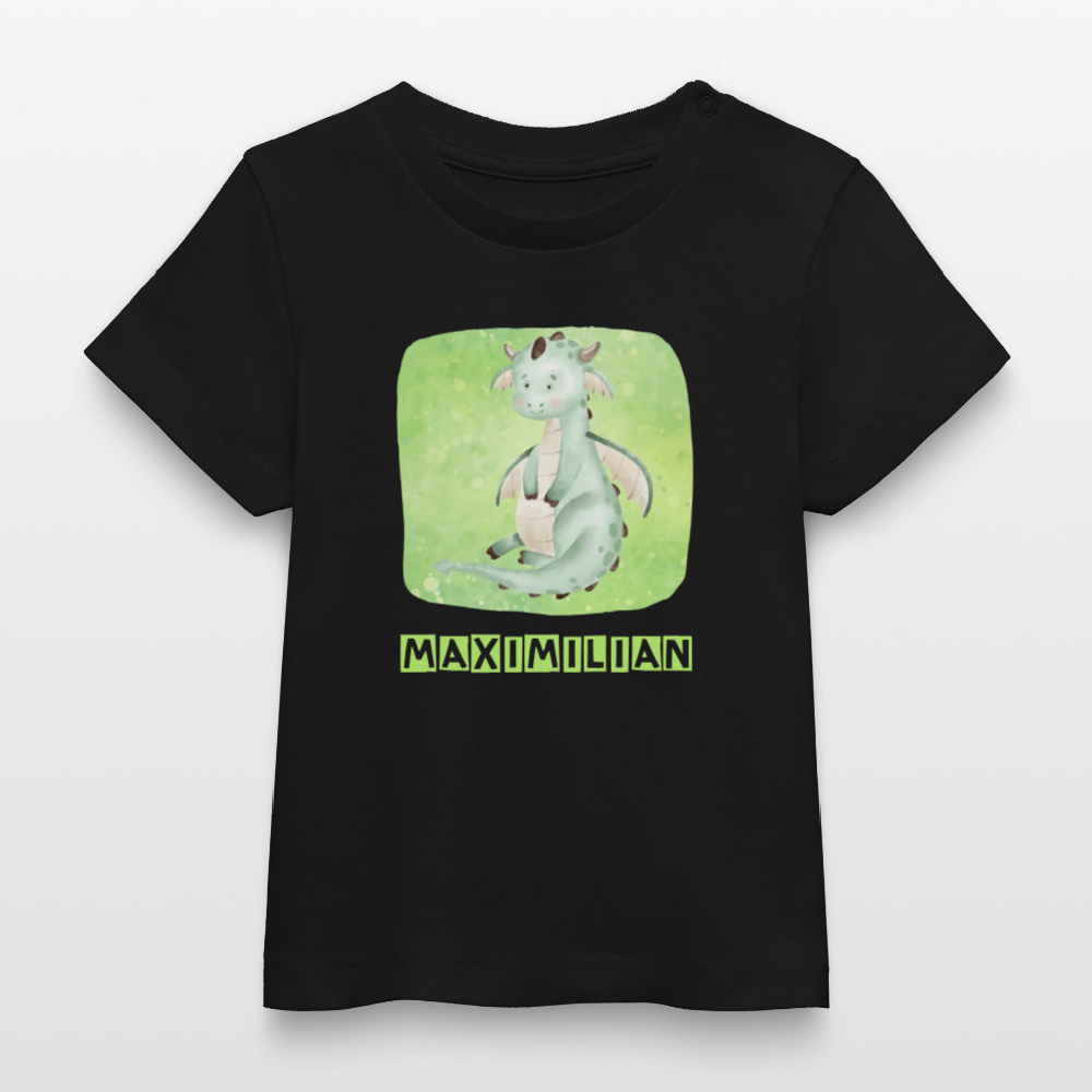 Bio-T-Shirt BABY Drache - Schwarz
