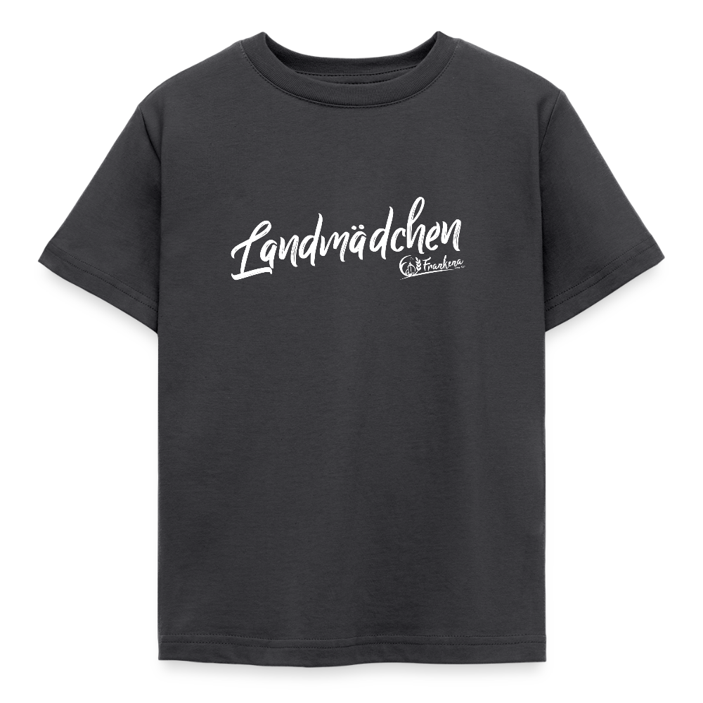 Kinder T-Shirt -Landmädchen - Dunkelgrau