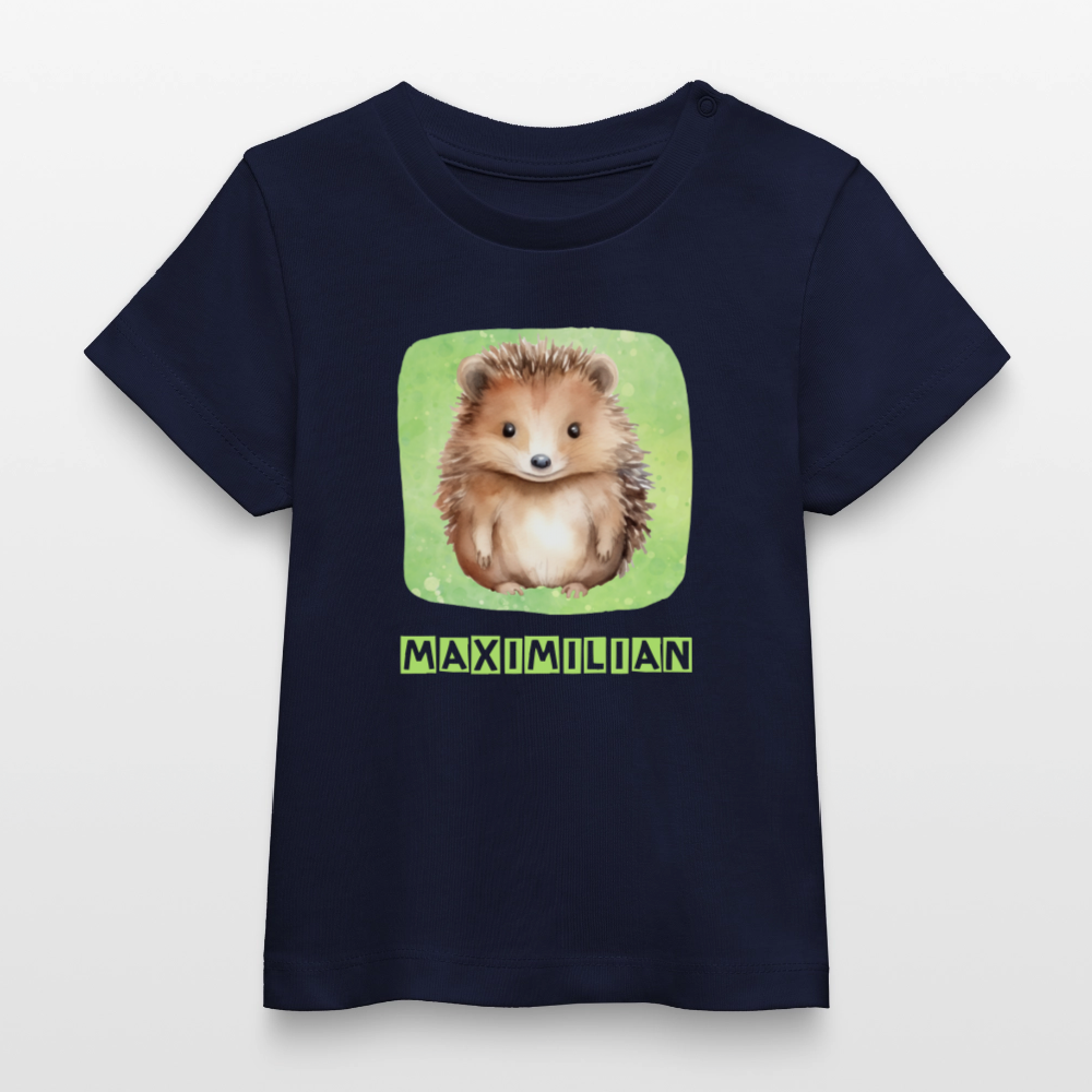 Bio-T-Shirt BABY Igel - Navy