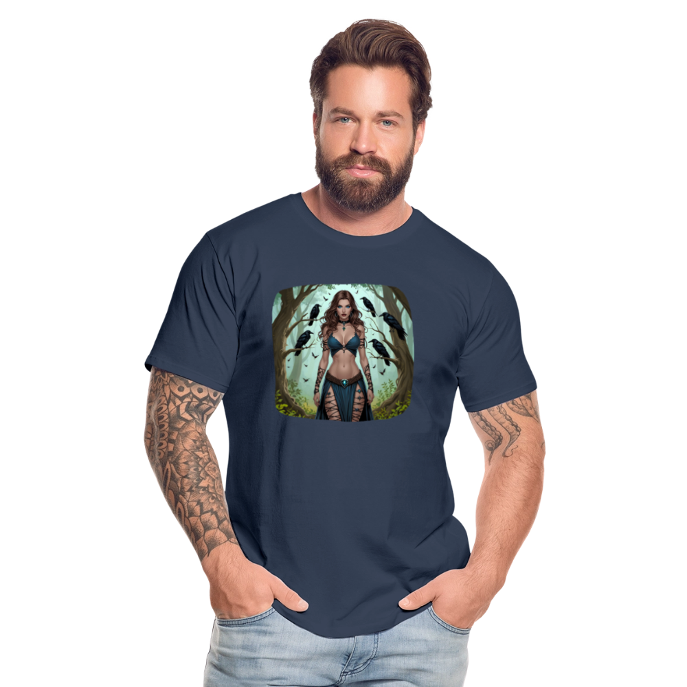 Männer Bio T-Shirt - Hexe - Navy