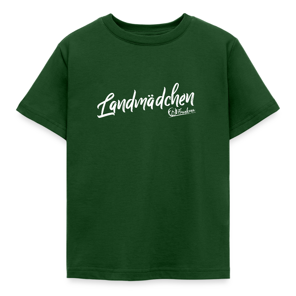 Kinder T-Shirt -Landmädchen - Forstgrün 