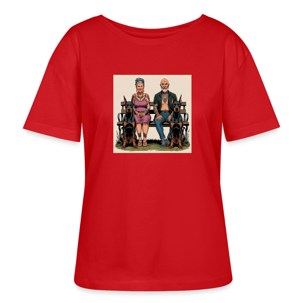 Frauen Bio-T-Shirt - Bank - Rot