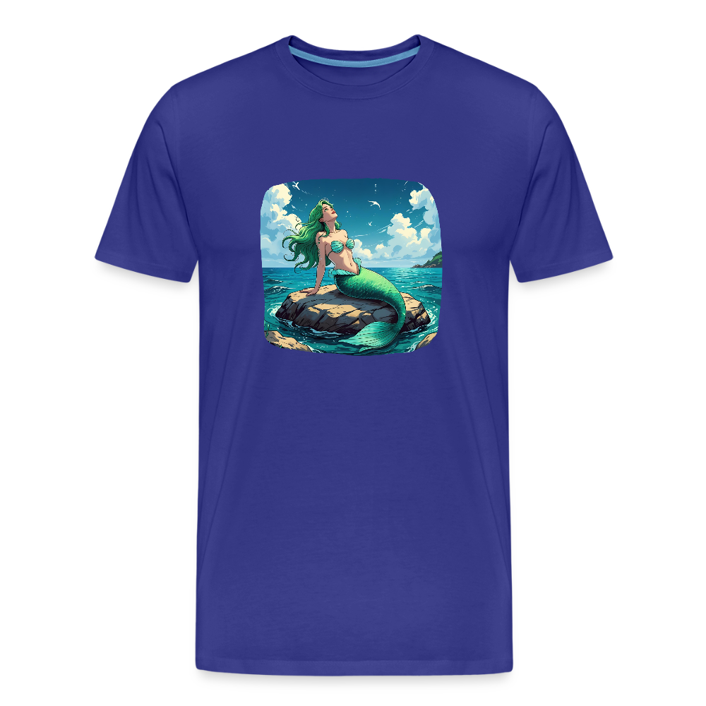 Männer Bio T-Shirt - Meerjungfrau - Königsblau