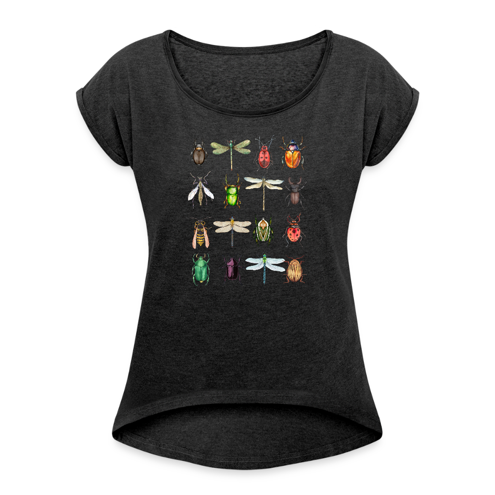 Frauen T-Shirt - Käfer - Schwarz meliert