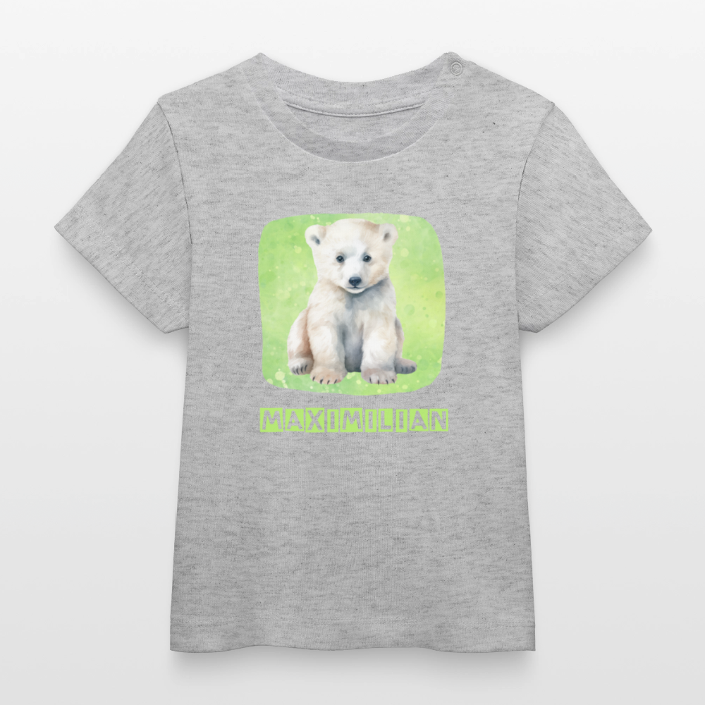 Bio-T-Shirt BABY Eisbär - Grau meliert