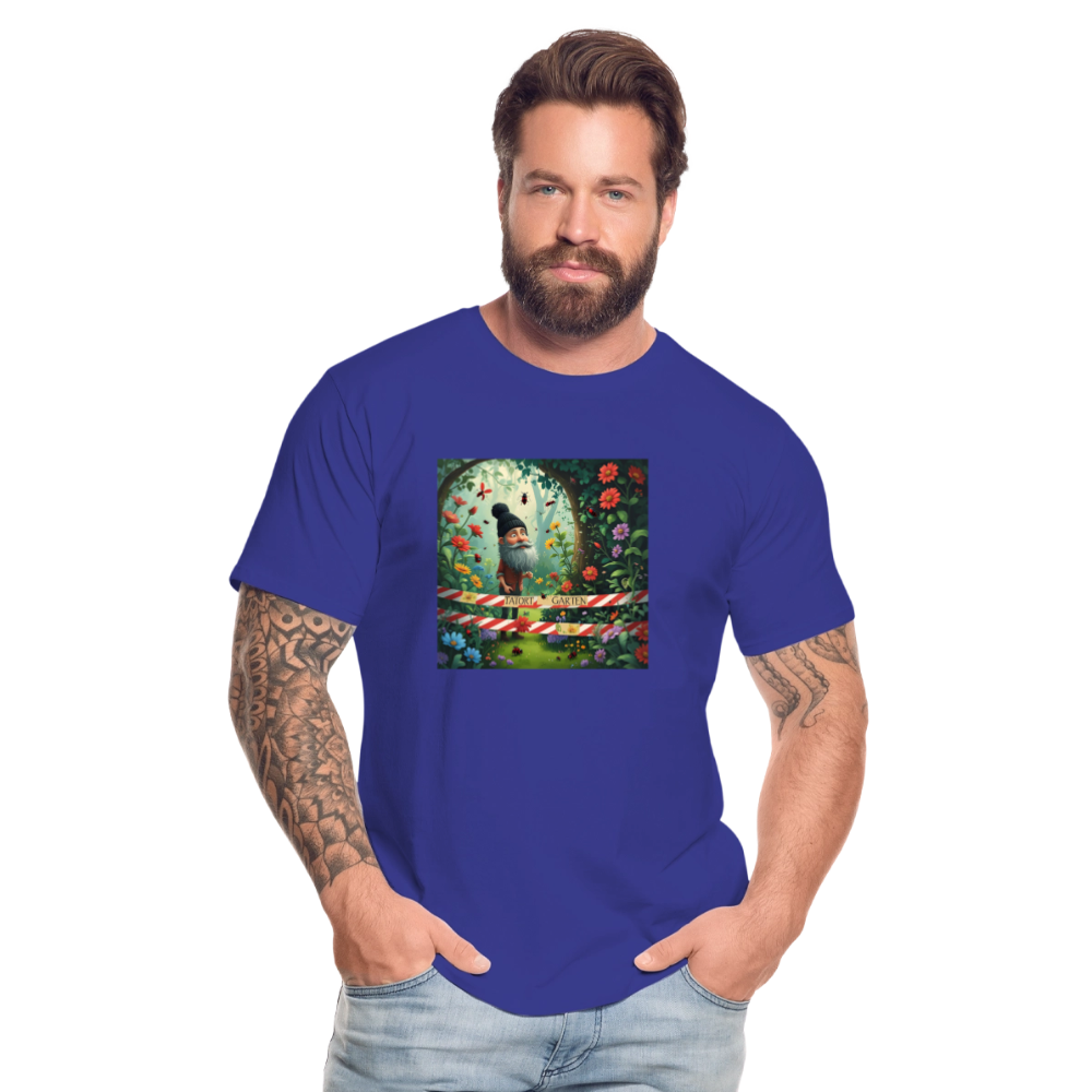 Männer Bio T-Shirt - Tatort Garten - Königsblau