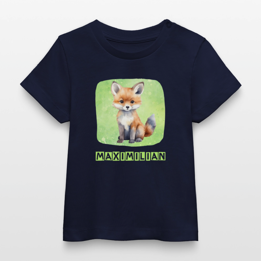 Bio-T-Shirt BABY Fuchs - Navy