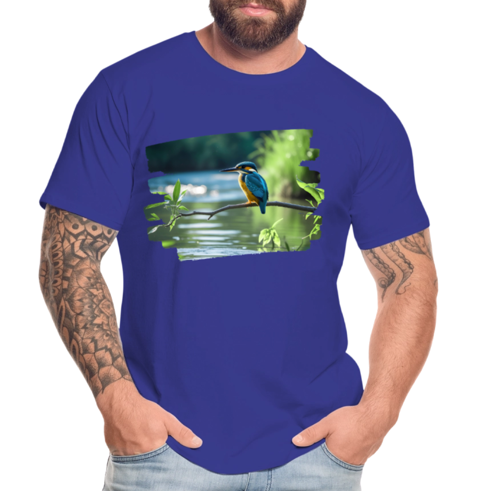 Männer Bio T-Shirt - Eisvogel - Königsblau