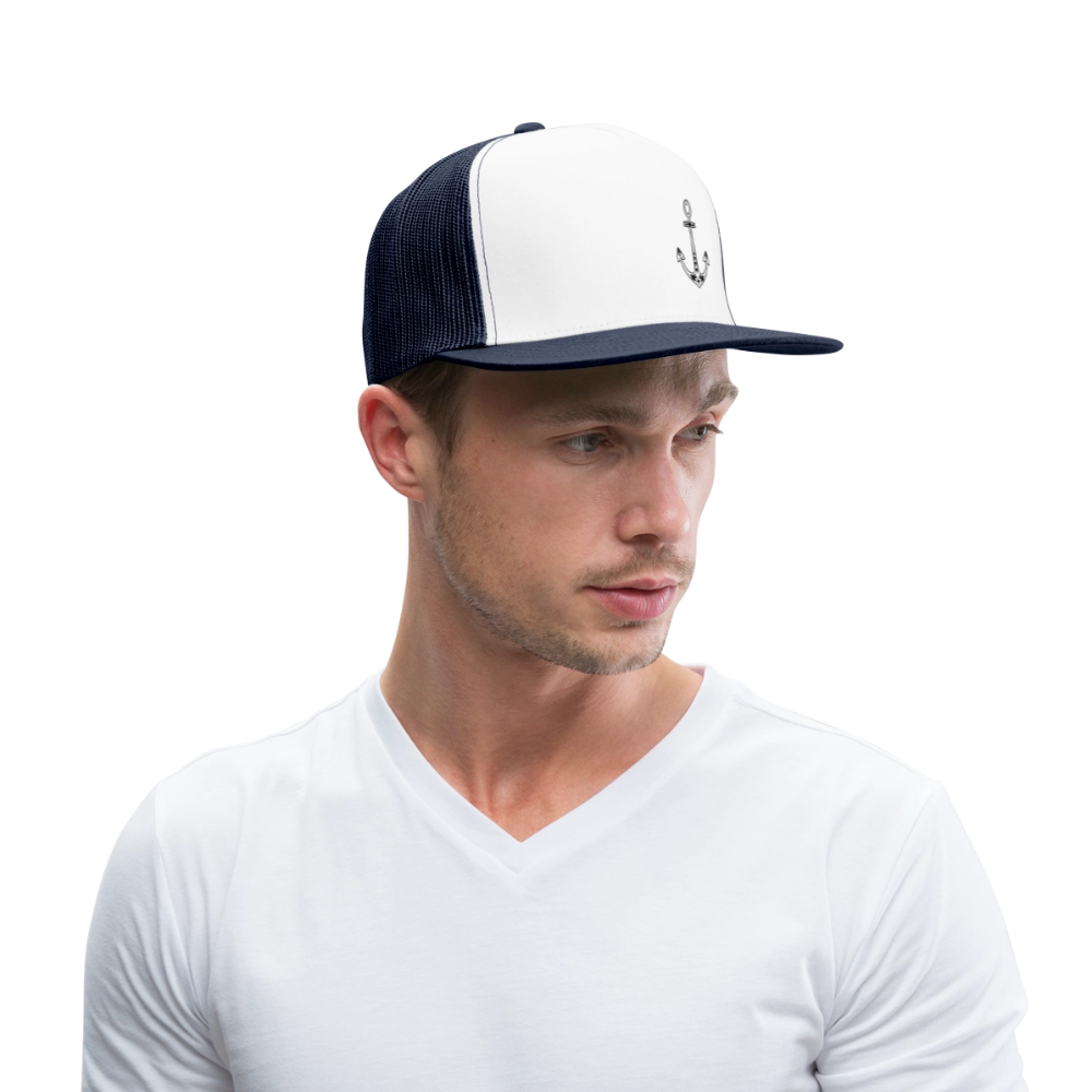 Trucker Cap - Anker - Weiß/Navy