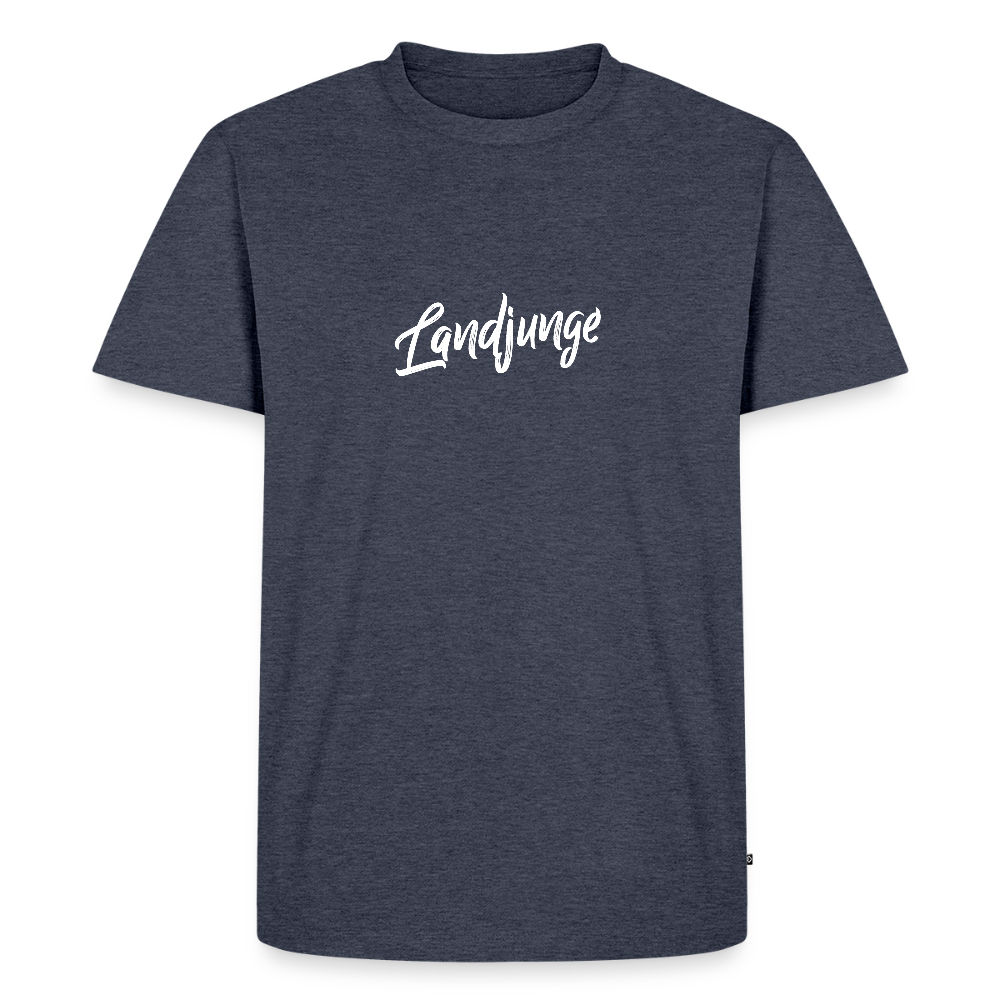 Männer BIO T-Shirt -Landjunge - Jeansblau 