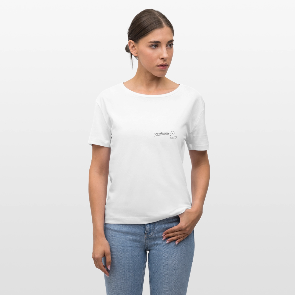 Frauen Bio-T-Shirt - Katzenmama - Weiß