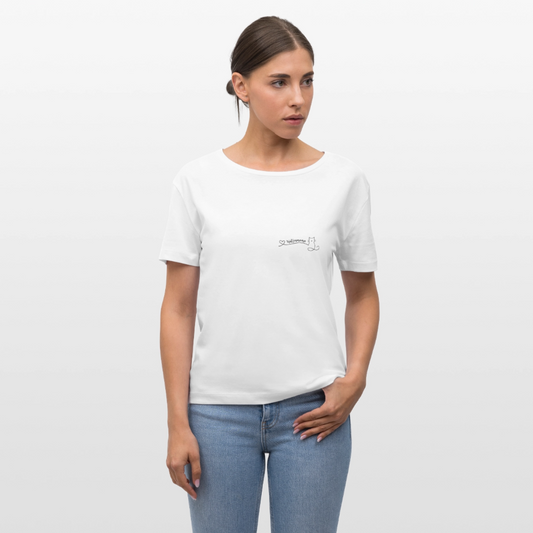 Frauen Bio-T-Shirt - Katzenmama - Weiß