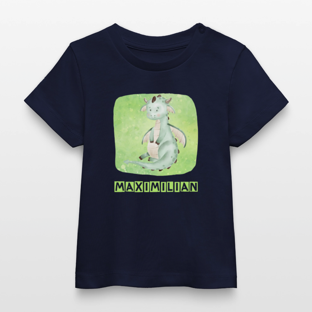 Bio-T-Shirt BABY Drache - Navy