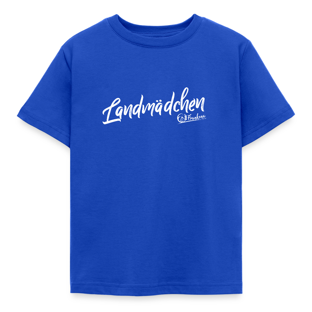 Kinder T-Shirt -Landmädchen - Royalblau