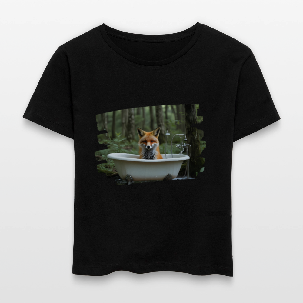 Frauen Bio-T-Shirt - Fuchs - Schwarz