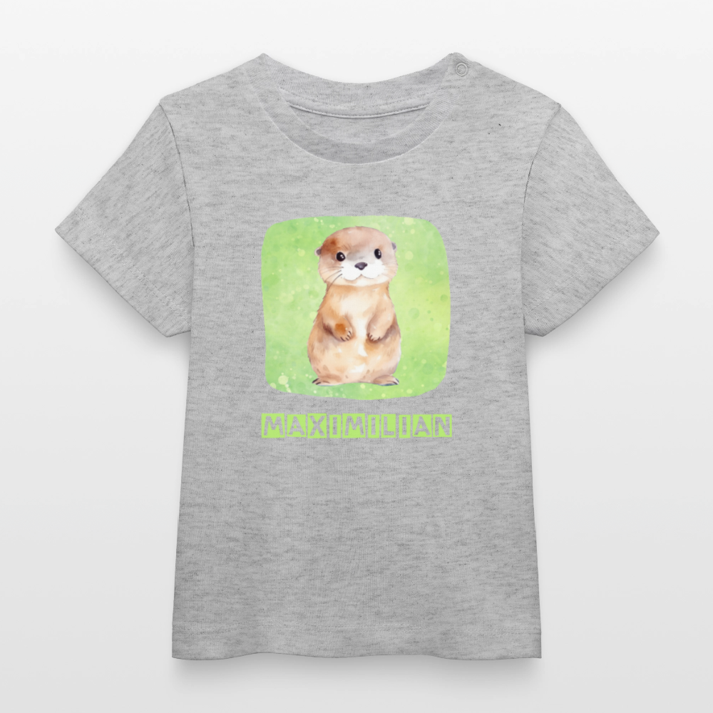 Bio-T-Shirt BABY Otter - Grau meliert