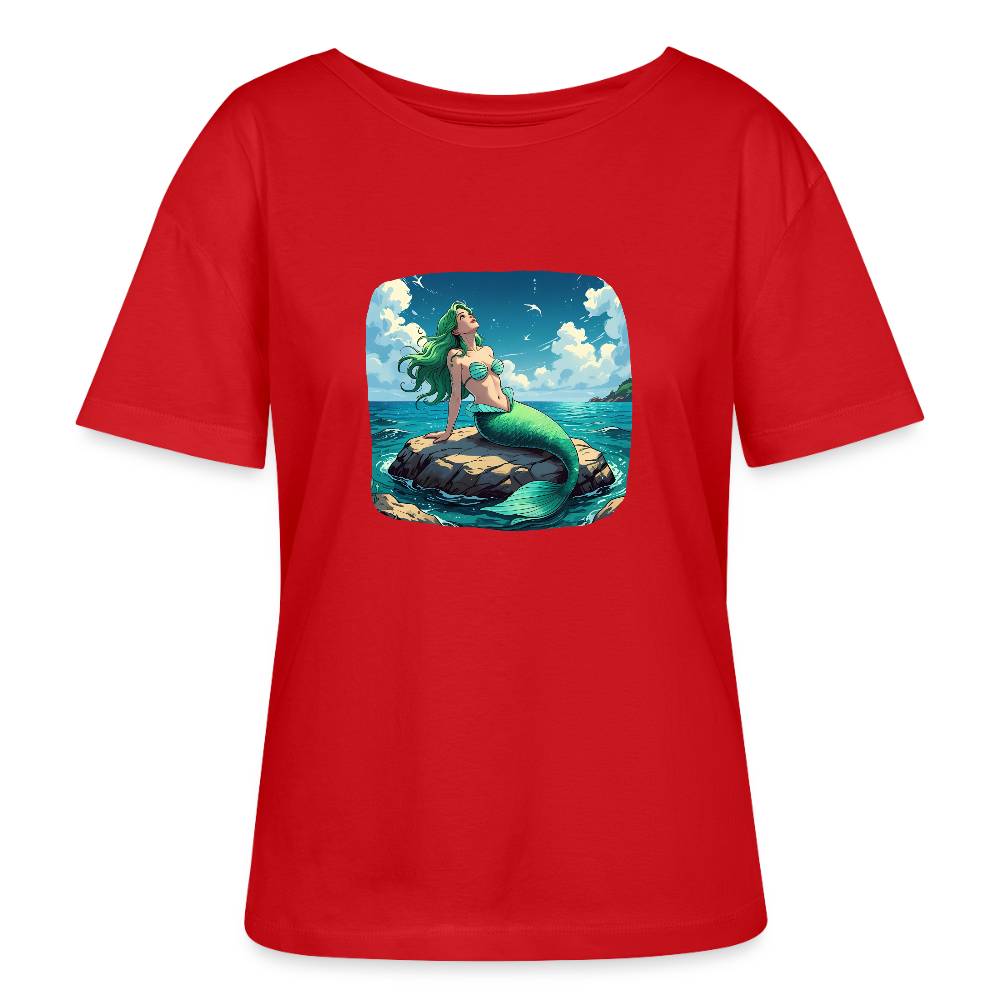 Frauen Bio-T-Shirt - Meerjungfrau - Rot