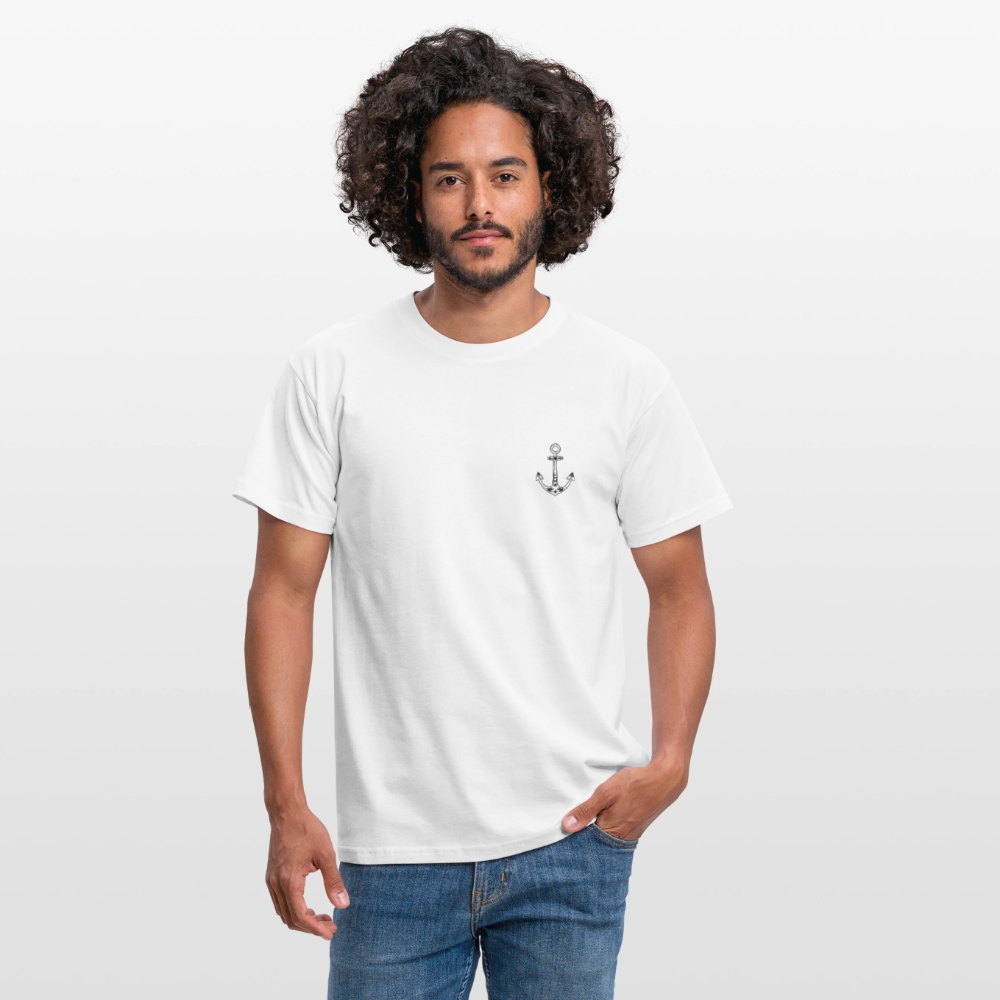 Männer T-Shirt - Anker - Weiß