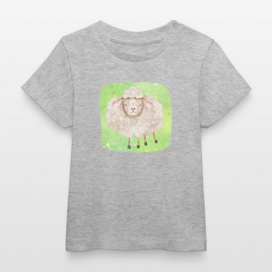 Bio-T-Shirt BABY Schaf - Grau meliert