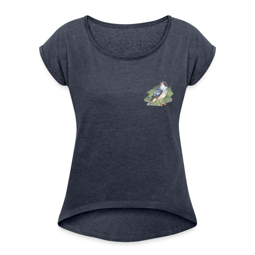 Frauen T-Shirt - Falke - Navy meliert
