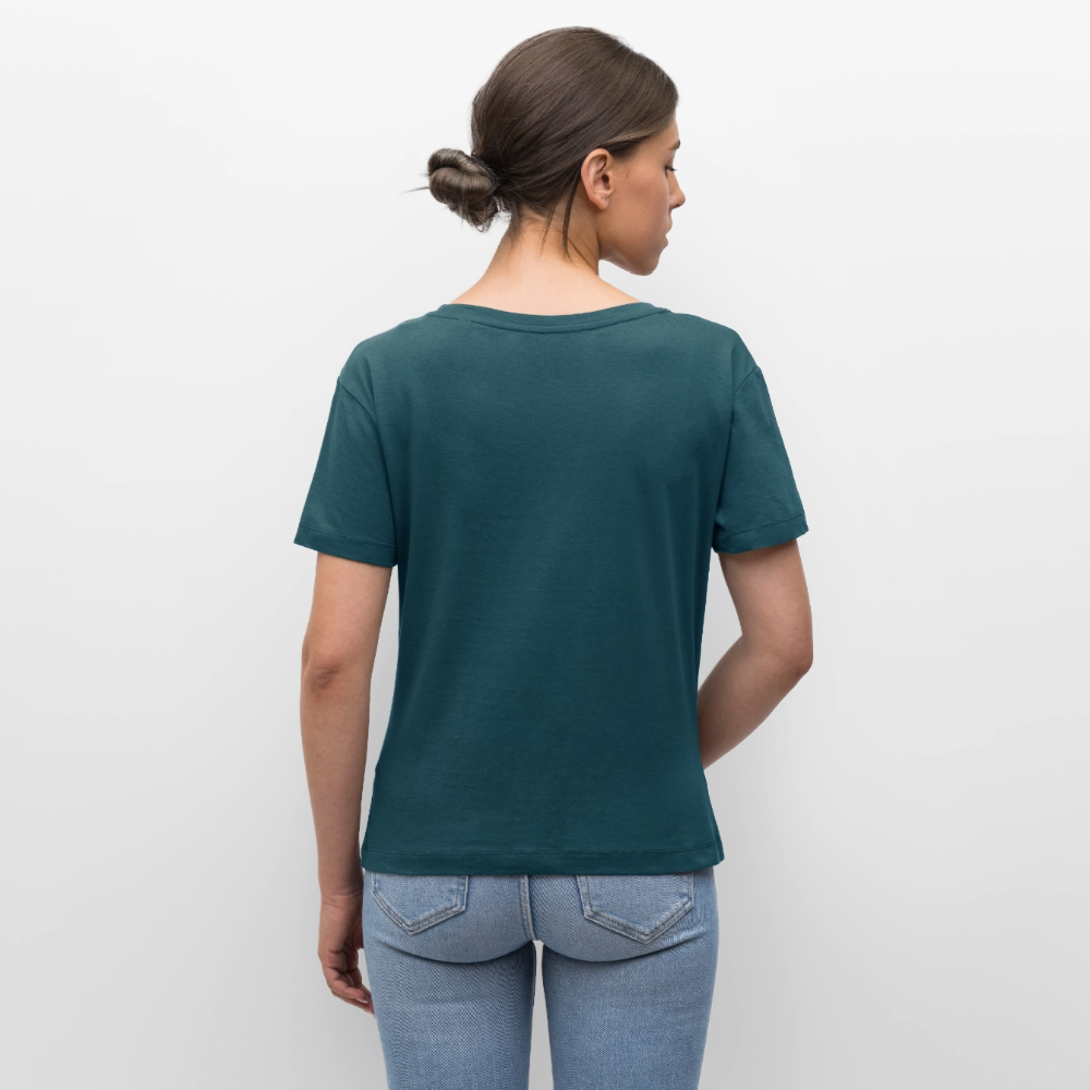 Frauen Bio-T-Shirt - Bank - Dunkles Petrol