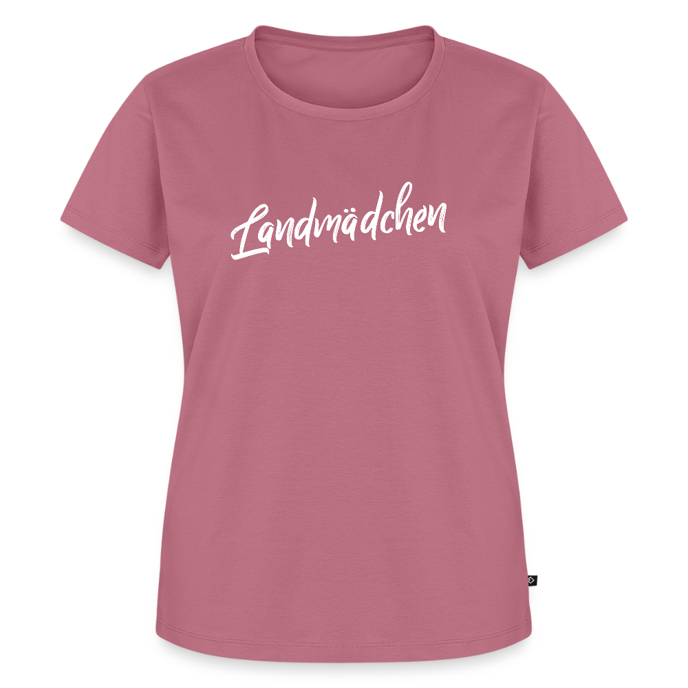 Frauen BIO T-Shirt - Landmädchen - Mauve