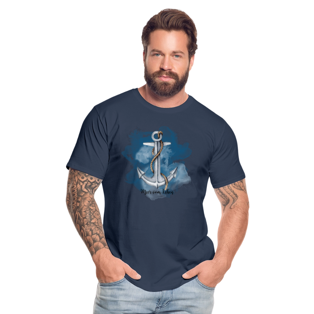 Männer Bio T-Shirt - MeerVomLeben - Navy