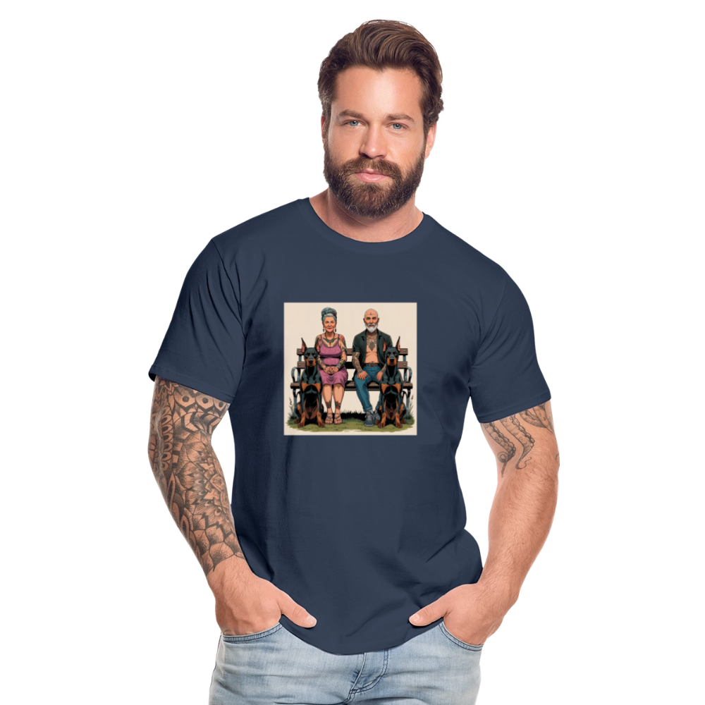 Männer Bio T-Shirt - Bank - Navy