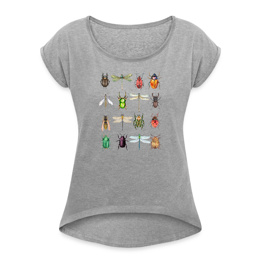 Frauen T-Shirt - Käfer - Grau meliert