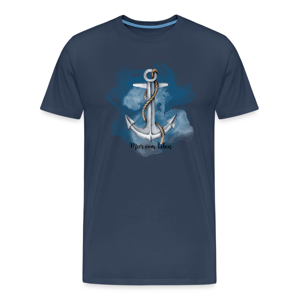 Männer Bio T-Shirt - MeerVomLeben - Navy