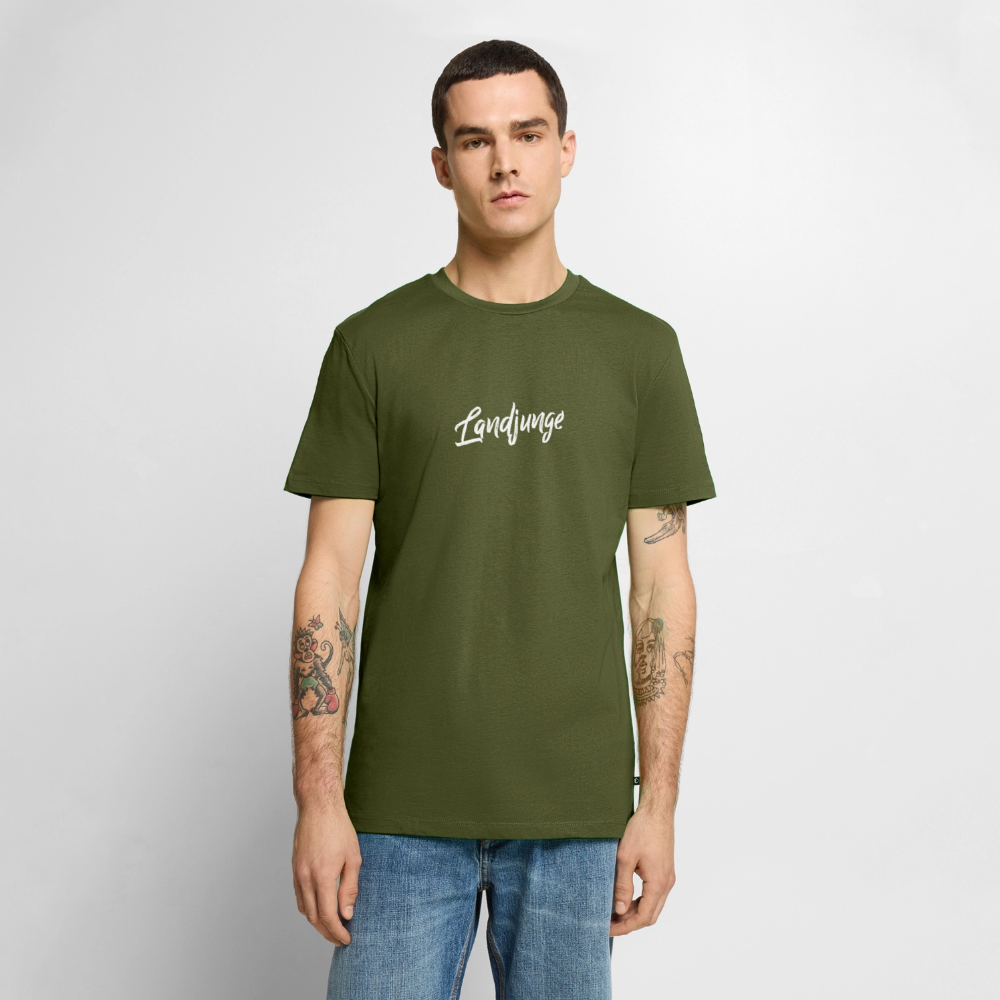 Männer BIO T-Shirt -Landjunge - Khaki