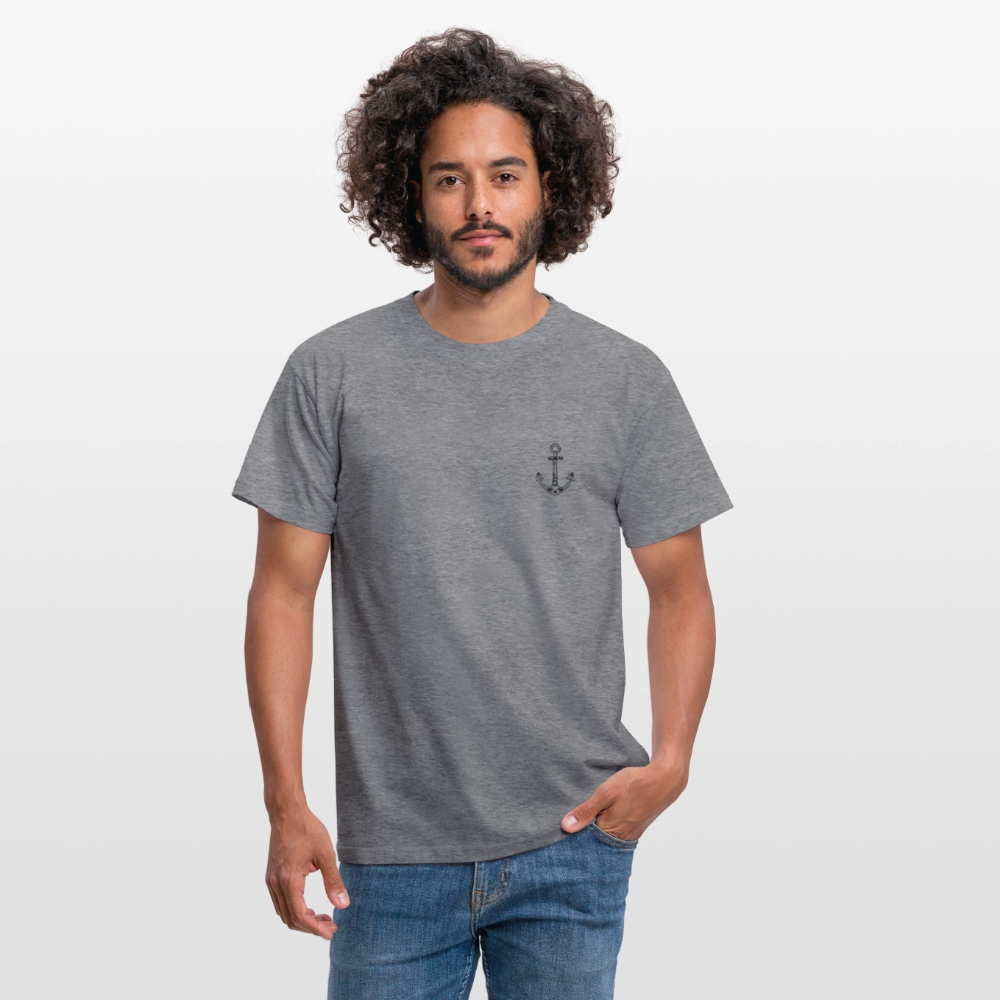 Männer T-Shirt - Anker - Graphit meliert