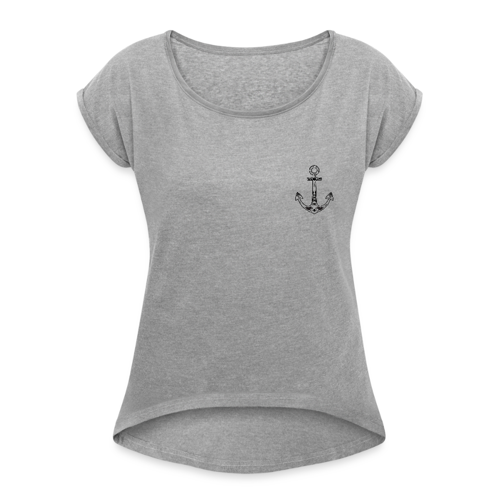 Frauen T-Shirt - Anker - Grau meliert