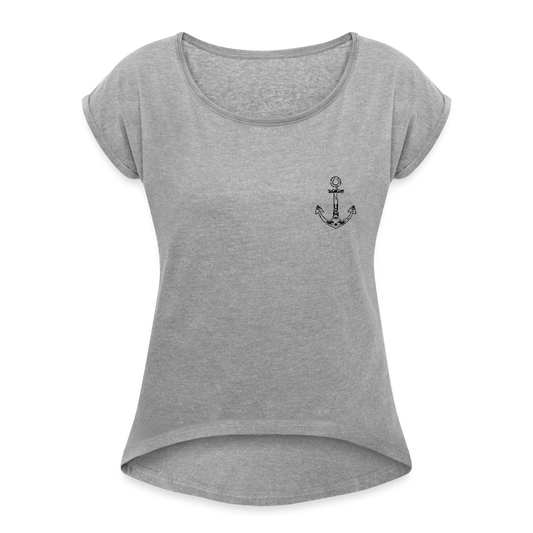 Frauen T-Shirt - Anker - Grau meliert