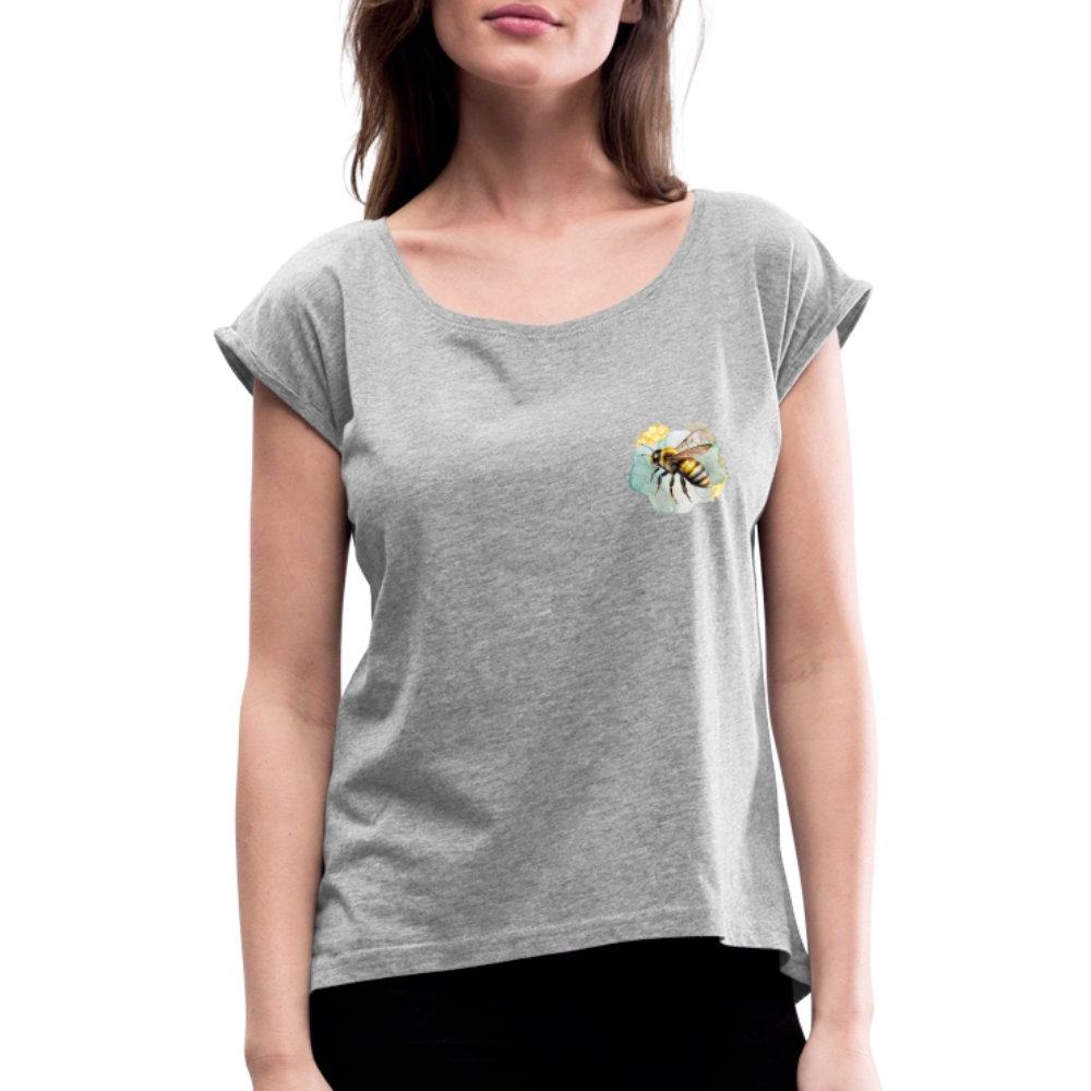 Frauen T-Shirt - Biene - Grau meliert