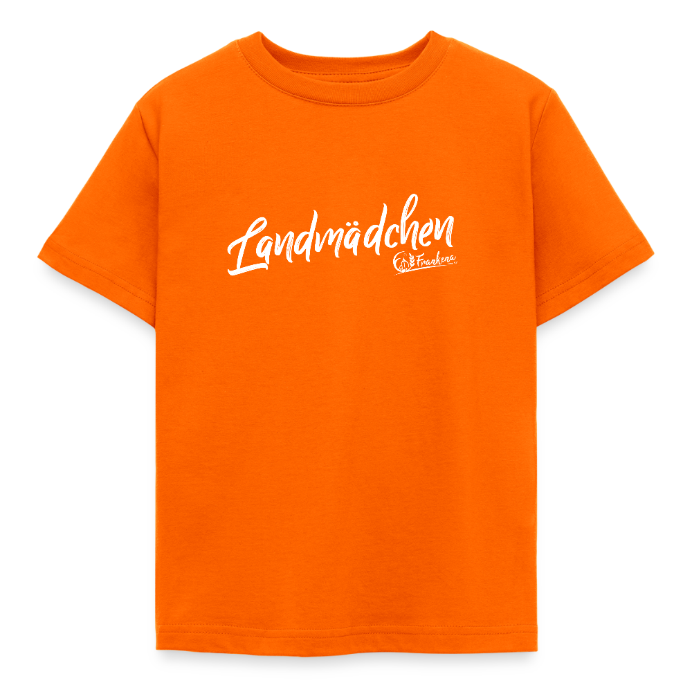 Kinder T-Shirt -Landmädchen - Orange