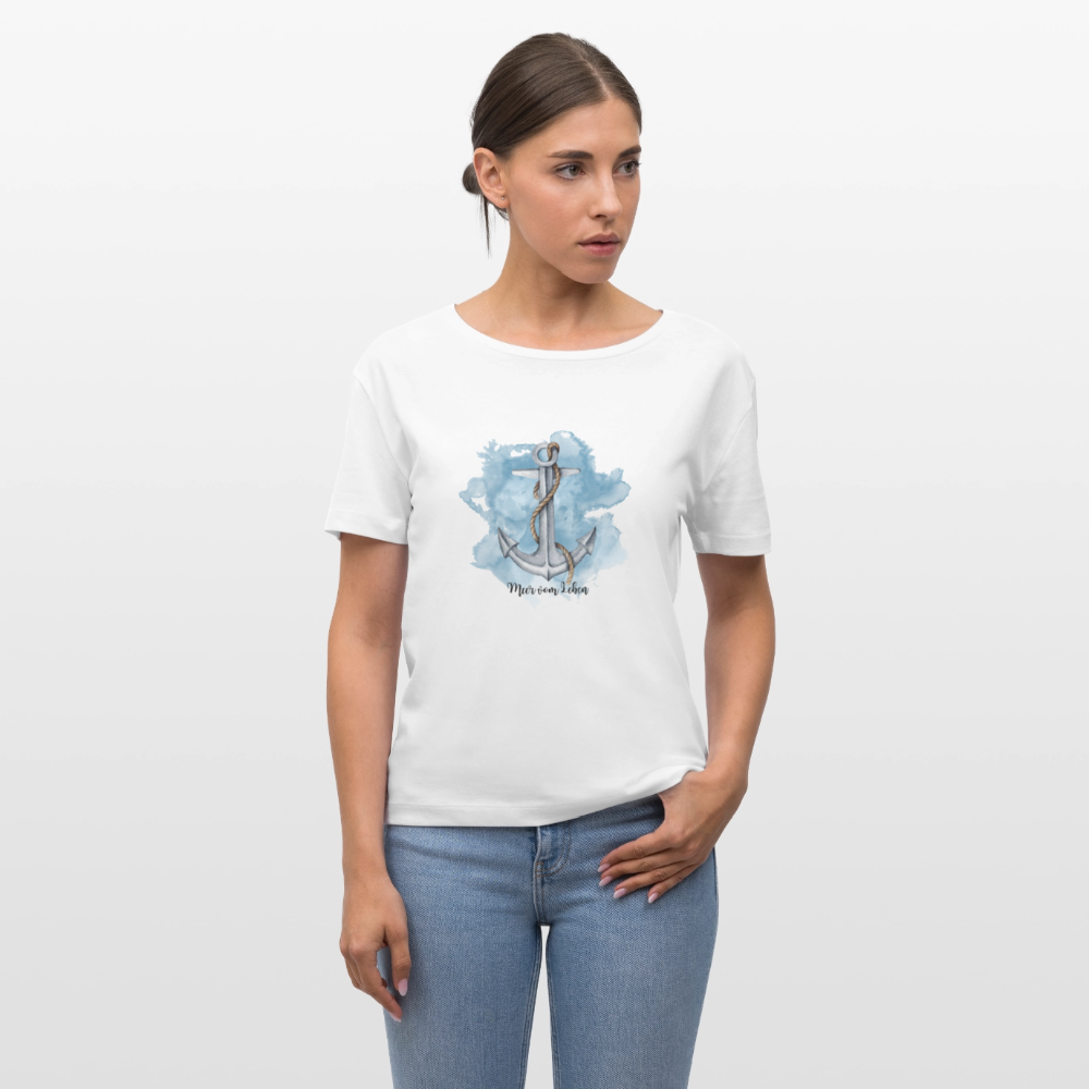 Frauen Bio-T-Shirt - MeerVomLeben - Weiß