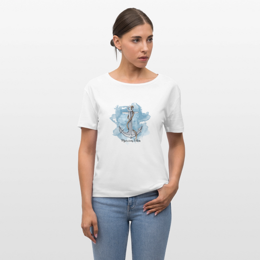 Frauen Bio-T-Shirt - MeerVomLeben - Weiß