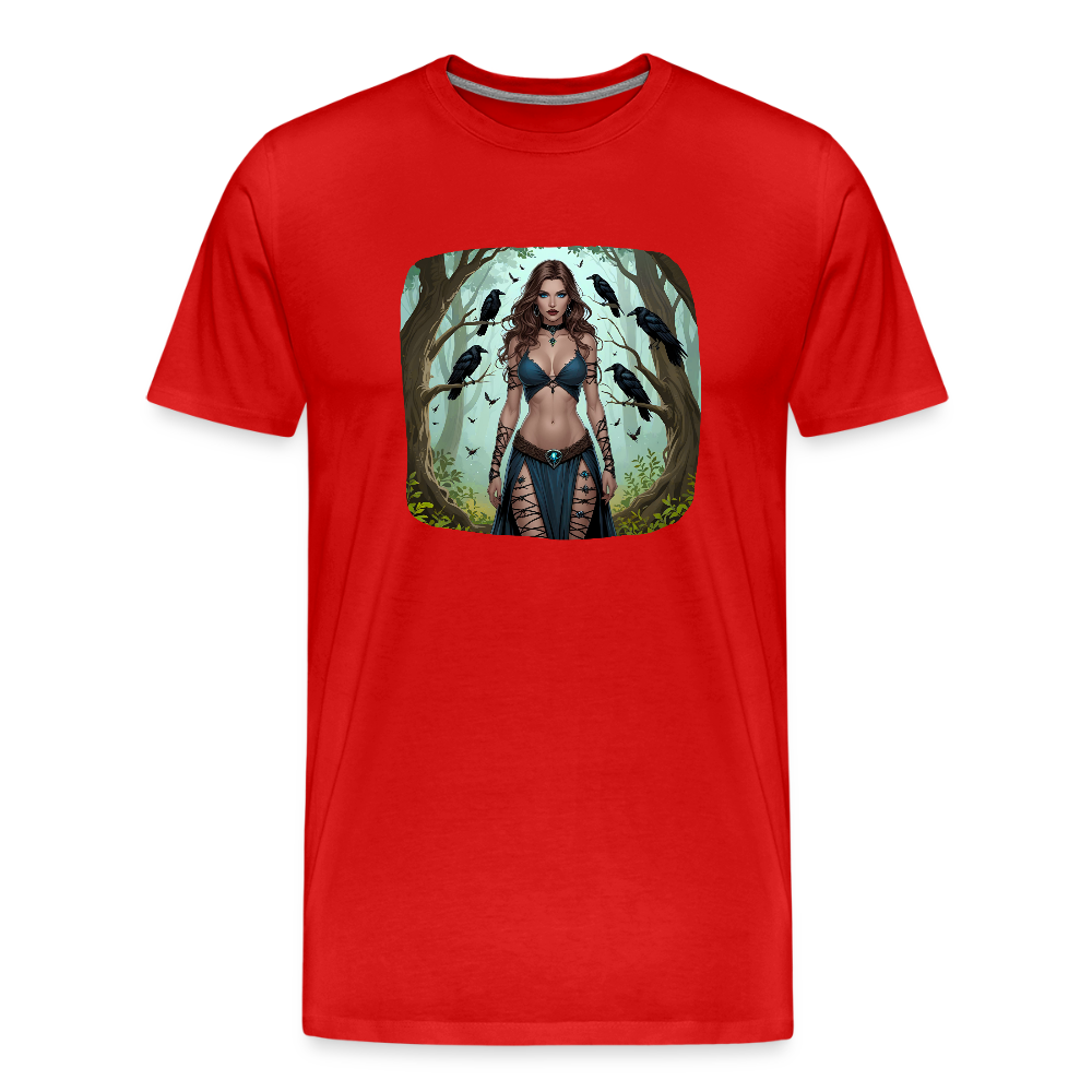 Männer Bio T-Shirt - Hexe - Rot