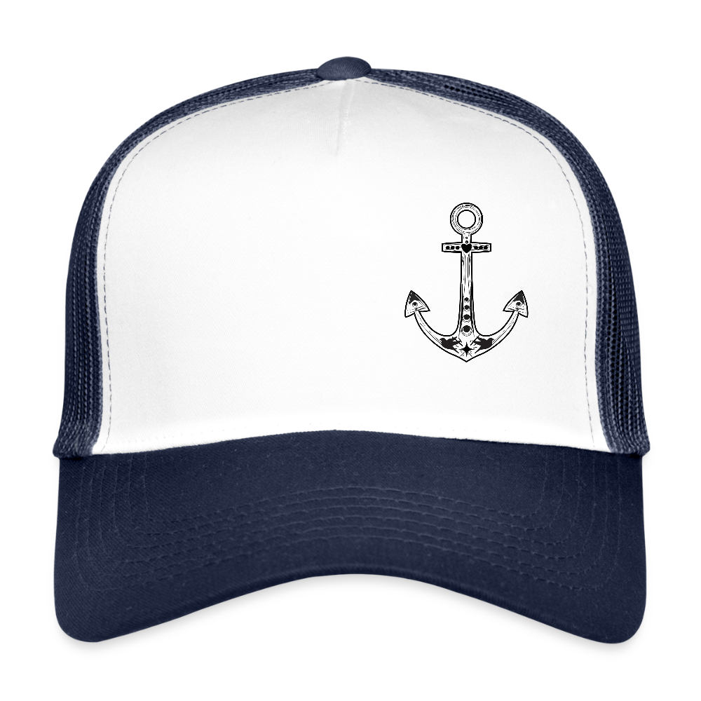 Trucker Cap - Anker - Weiß/Navy