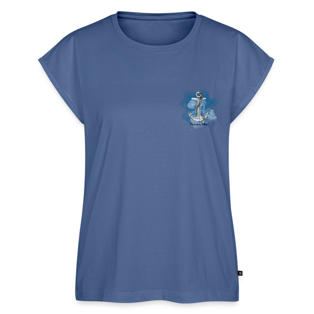 Frauen T-Shirt - Meer vom Leben - Taubenblau