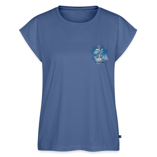 Frauen T-Shirt - Meer vom Leben - Taubenblau